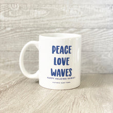 Load image into Gallery viewer, Peace Love Waves Coffee Mug
