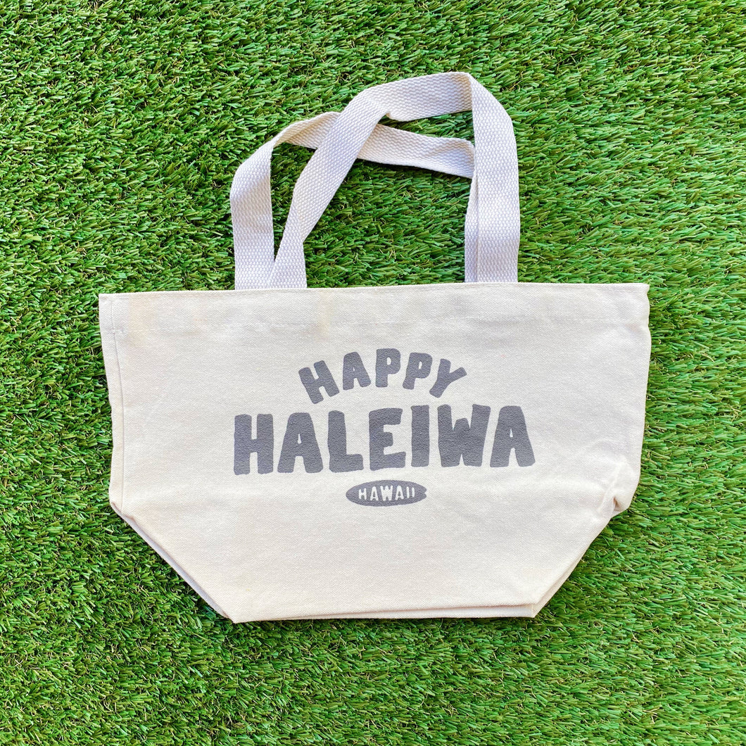 Mini Canvas Tote- Happy Haleiwa
