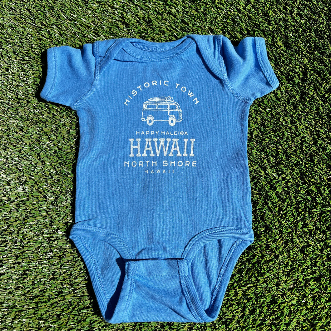 Onesie VW Bus Happy Haleiwa Hawaii onesie-vw-bus-happy-haleiwa-hawaii